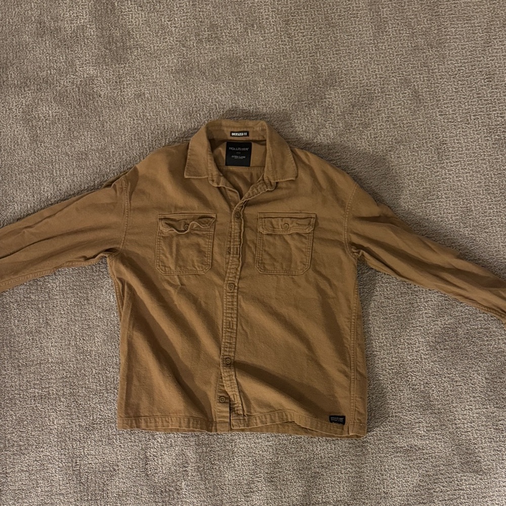 Hollister Mens Tan Button Down